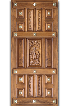 Teak wood doors